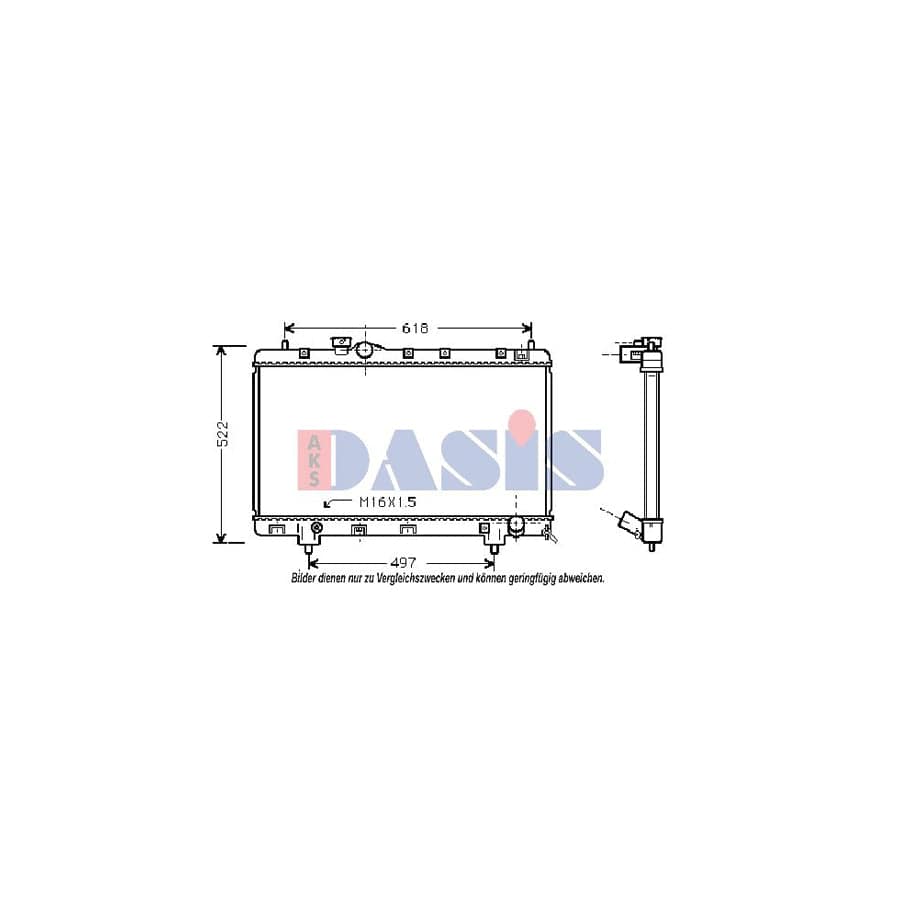 AKS Dasis 213870N Engine Radiator for Toyota Picnic (Xm10)