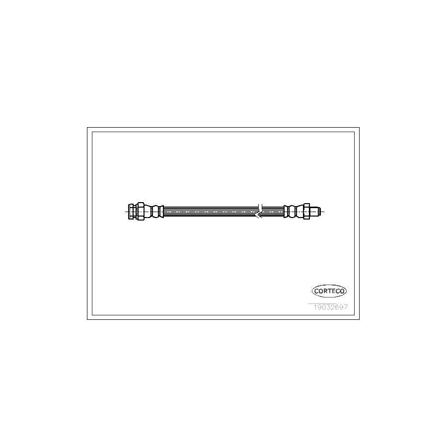 Corteco 19032697 Brake Hose for Nissan Pick Up