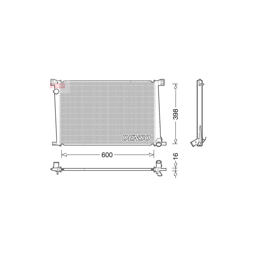 DENSO DRM05007 Engine Radiator