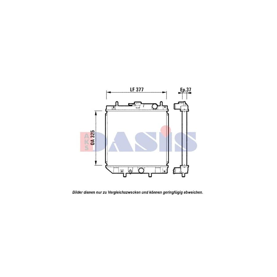 AKS Dasis 360011N Engine Radiator