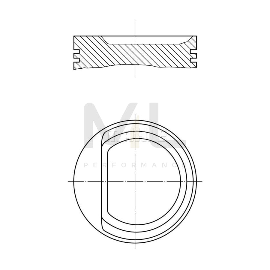 MAHLE ORIGINAL 030 94 00 Piston 67,11 mm, without cooling duct | ML Performance Car Parts