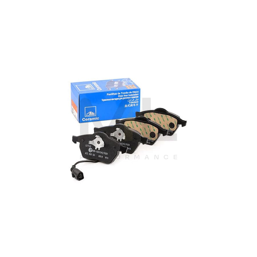 ATE Ceramic 13.0470-7122.2 Brake pad set incl. wear warning contact