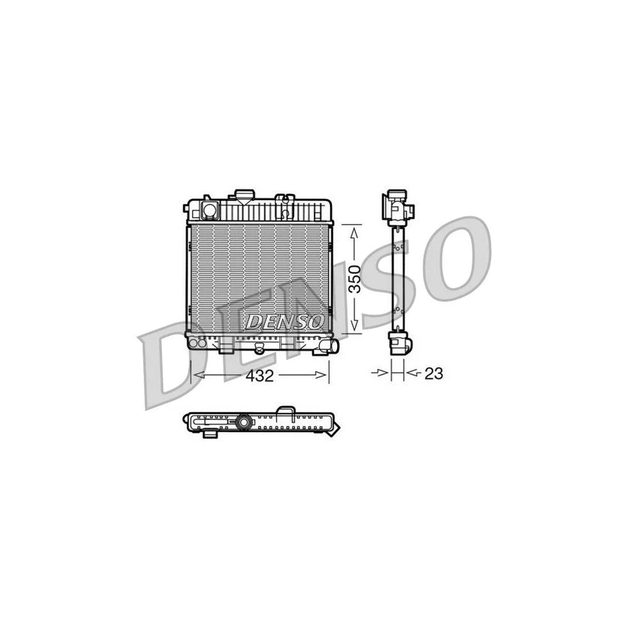 DENSO DRM05026 Engine Radiator for BMW 3 Saloon (E30)