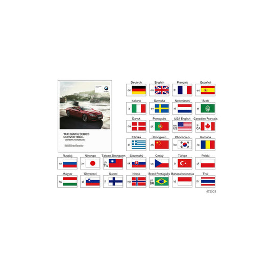 Genuine BMW 01402924180 Owner's Manual F12 CS (Inc. 650i, 650iX & 640i) | ML Performance US Car Parts