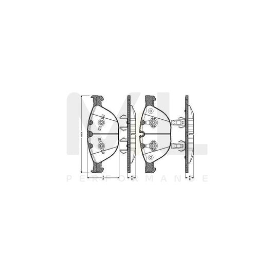 Bosch 0986Tb2847 Brake Pad Set Excl. Wear Warning Contact, With Accessories  | ML Performance Car Parts