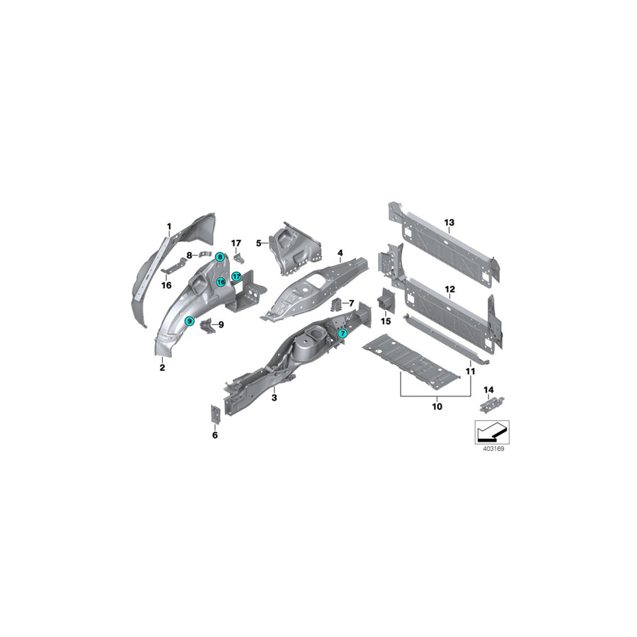 Genuine BMW 41127393097 E70 F15 Bracket For Audio Control Unit (Inc. X5 3.5d) 1 | ML Performance US Car Parts