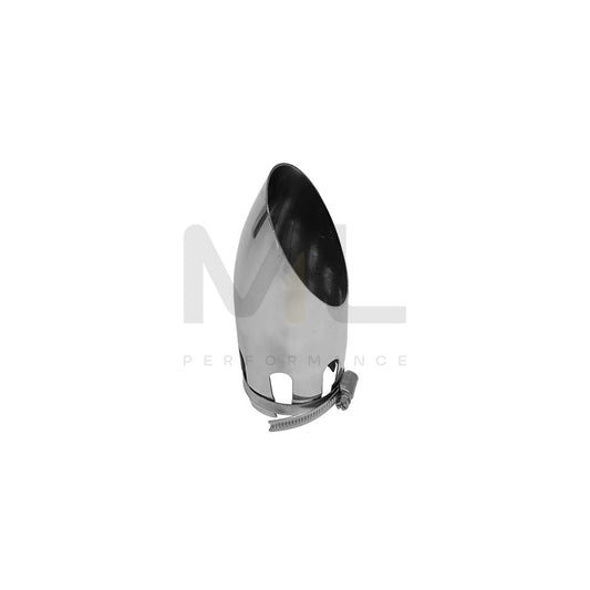 CARPOINT 2218761 Exhaust tip 54 mm, Silver, Stainless Steel, 160mm, 30mm