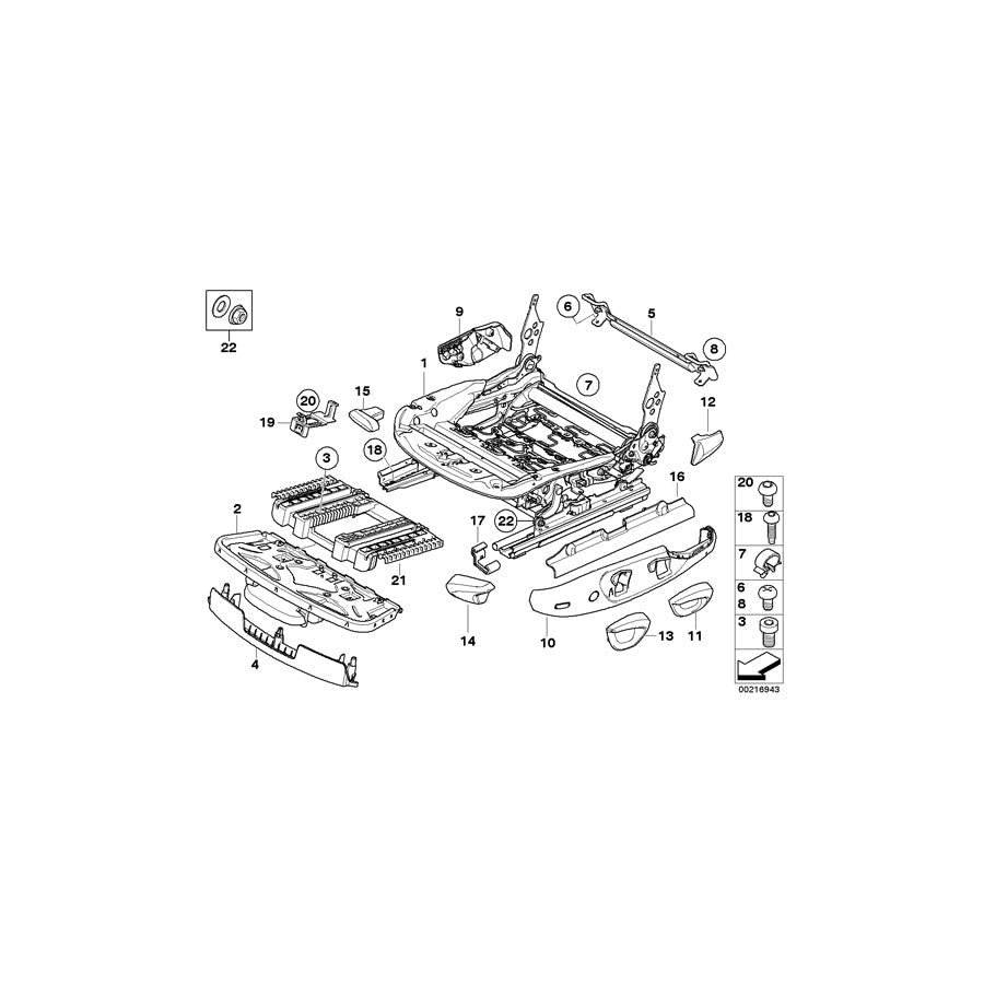 Genuine BMW 52109120353 E92 Trim, Seat Outer Left CREAMBEIGE (Inc. 325d, 328xi & 320i) | ML Performance US Car Parts