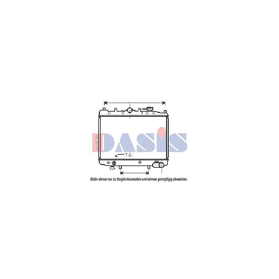 AKS Dasis 110980N Engine Radiator for Mazda 323