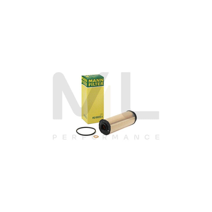 MANN-FILTER HU 6022 z Oil Filter with seal, Filter Insert