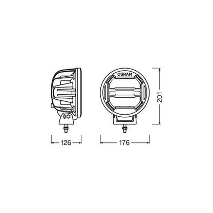 OSRAM  Ledriving Driving Lights Multifunctional Series Leddl111 Cb Spotlight