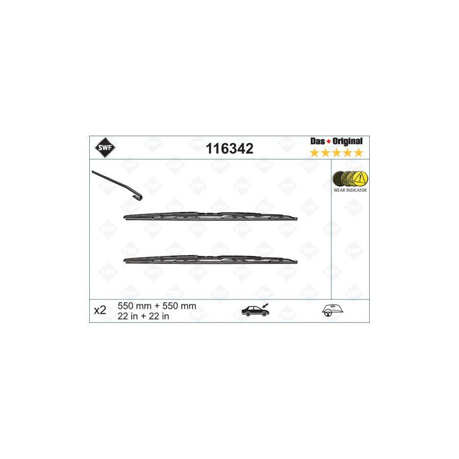 Swf Original 116342 Wiper Blade For Audi A4 | ML Performance US Car Parts