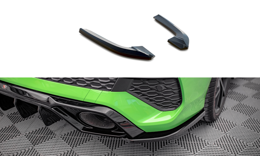 Maxton Design AU-RS3-8Y-S-RSD1T Rear Side Splitters Audi RS3 Sedan 8Y | ML Performance US Car Parts
