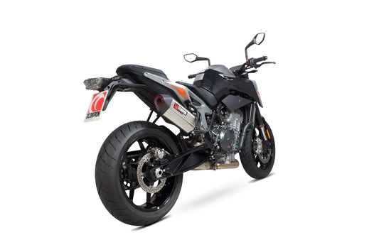 Scorpion RKT88SEO KTM 790 Duke Serket Parallel Slip-On - Brushed Stainless Steel Sleeve | ML Performance US US