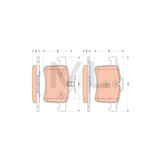 TRW Gdb1877 Brake Pad Set Not Prepared For Wear Indicator | ML Performance Car Parts