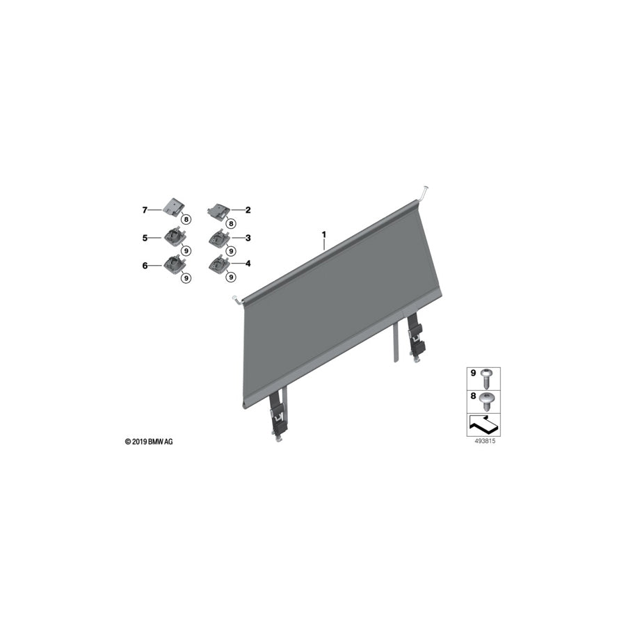 Genuine BMW 51477479756 G05 Trim Mount Separating Net, Front Right SCHWARZ (Inc. X5) | ML Performance US Car Parts