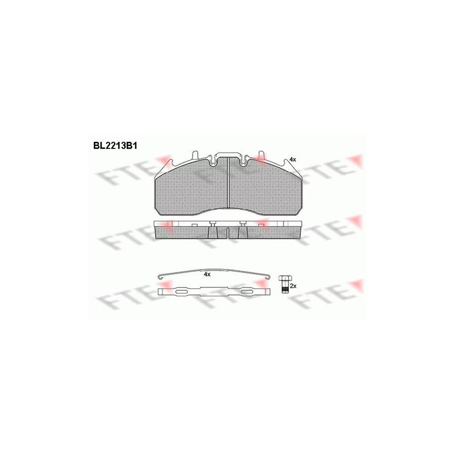 FTE Bl2213B1 Brake Pad Set