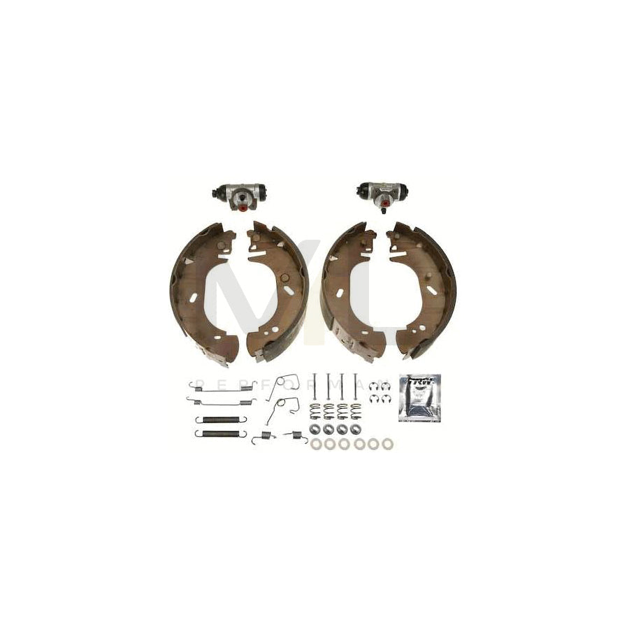 TRW Brake Kit BK1666 Brake Shoe Set for FORD TRANSIT with wheel brake cylinder | ML Performance Car Parts