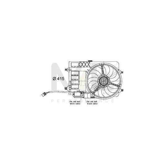 MAHLE ORIGINAL CFF 30 000S Fan, radiator ???: 398mm, with frame | ML Performance Car Parts
