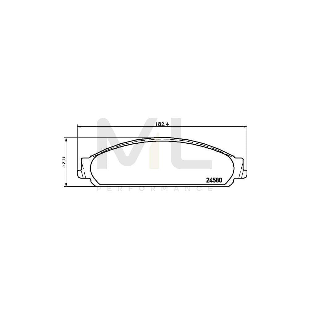 Hella 8DB 355 013-711 Brake Pad Set Not Prepared For Wear Indicator