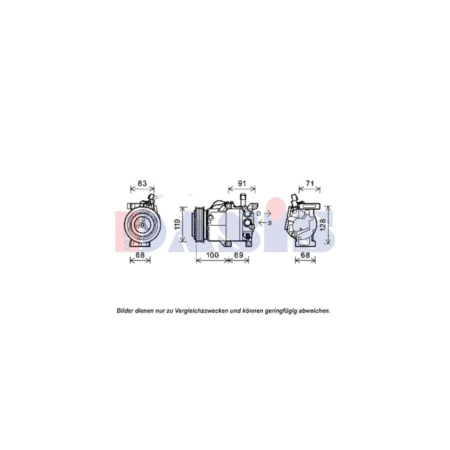 AKS Dasis 851952N Compressor, Air Conditioning