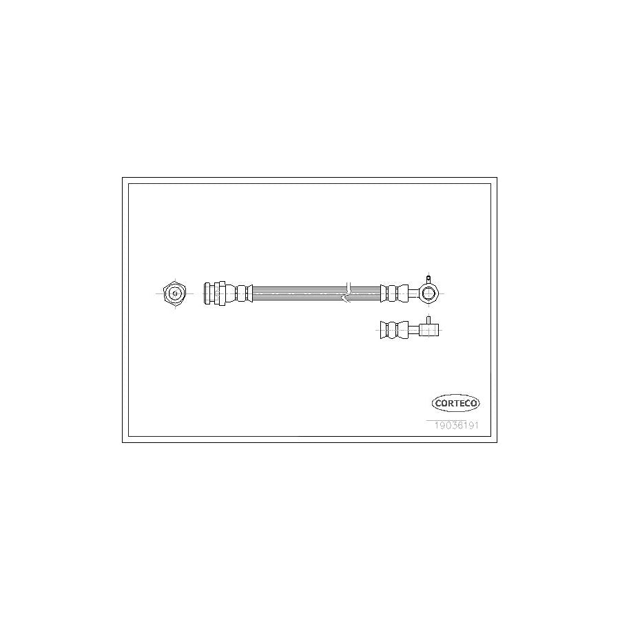Corteco 19036191 Brake Hose for Mazda MX-5 II (Nb)