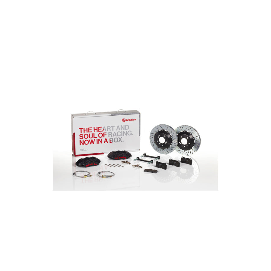 Brembo 2P1.8002AS BMW Rear GT-S 4-Pistons Drilled 2-piece Big Brake Kit 345x28mm (Inc. M3) | ML Performance US Car Parts