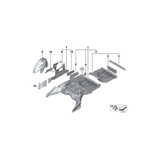 Genuine BMW 51717314088 F10 F11 Luggage Compartment Liner Right (Inc. 530i, 518d & M5) | ML Performance US
