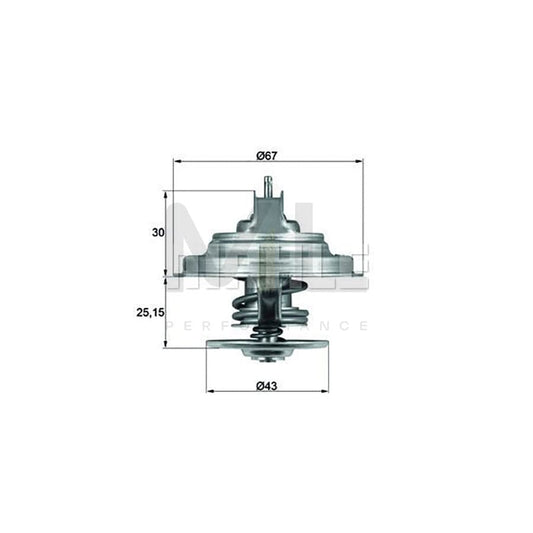 MAHLE ORIGINAL TX 57 71 Engine thermostat Opening Temperature: 71��C, without gasket / seal | ML Performance Car Parts