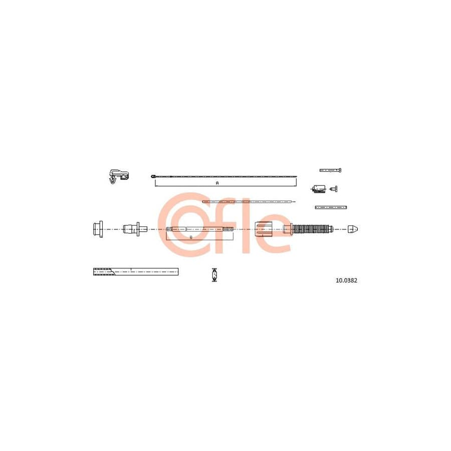 COFLE 10.0382 Throttle Cable