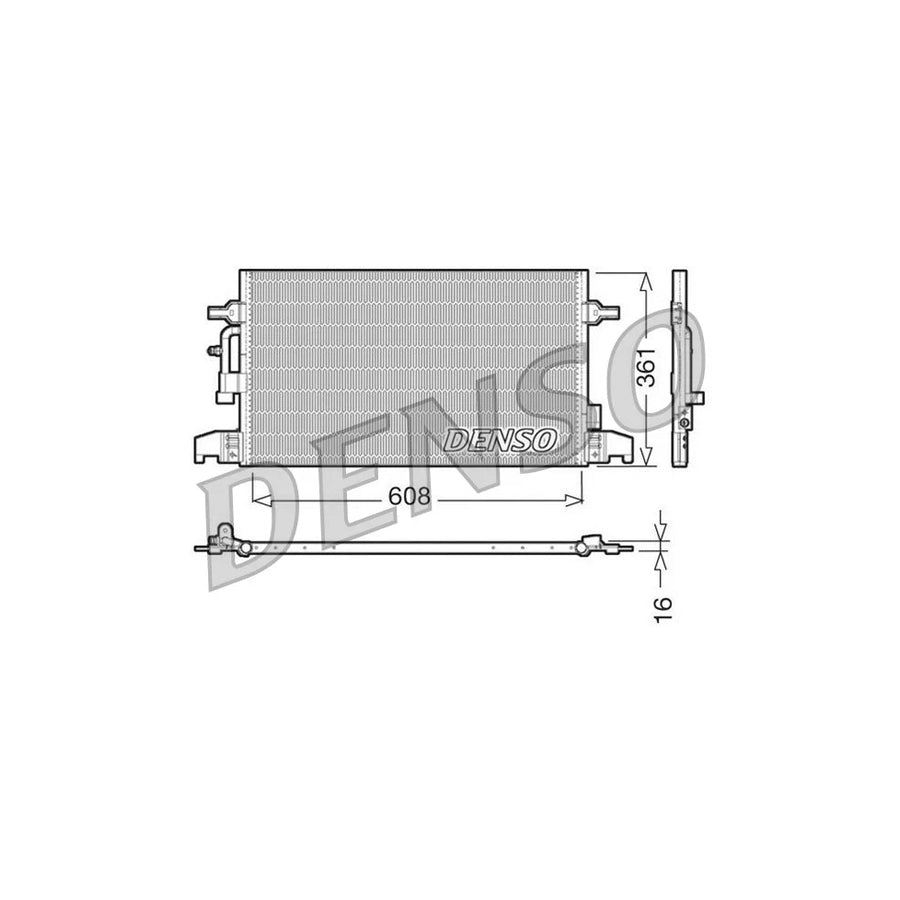 DENSO DCN02016 Air Conditioning Condenser for Audi A6