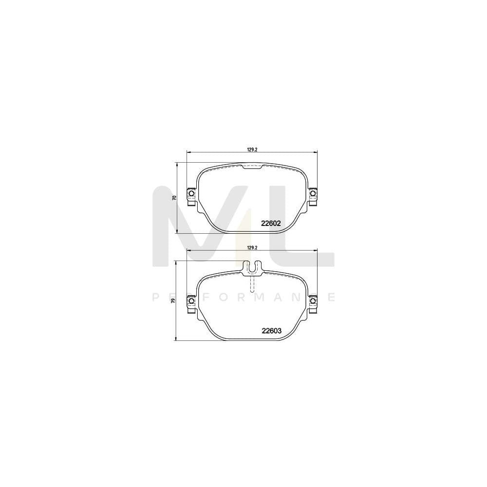 Hella 8DB 355 039-221 Brake Pad Set Prepared For Wear Indicator, With Brake Caliper Screws