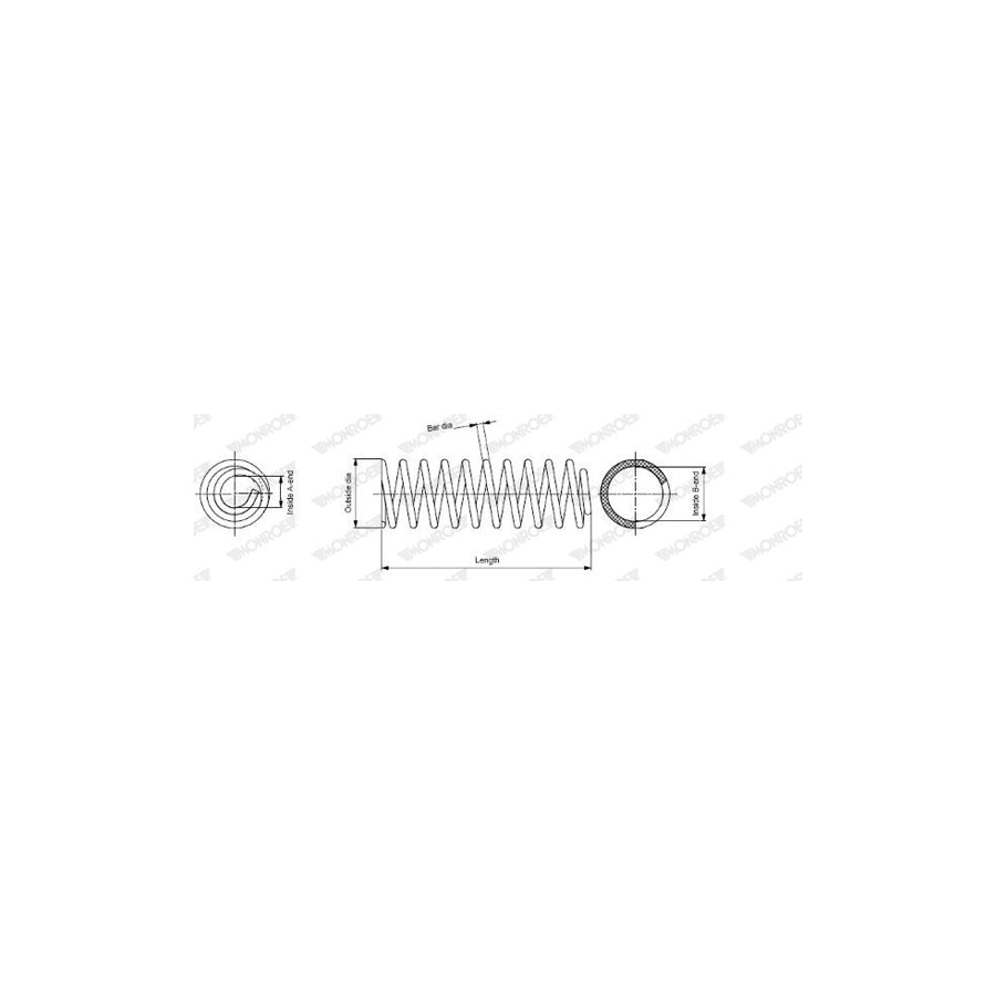 Monroe Sp0581 Coil Spring