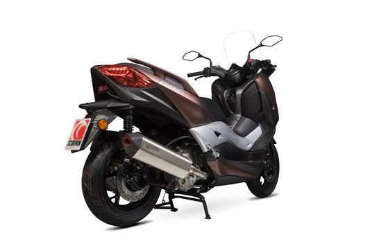 Scorpion RYA109SEO Yamaha X-Max 300 Serket Parallel Slip-On - Brushed Stainless Steel Sleeve | ML Performance US US