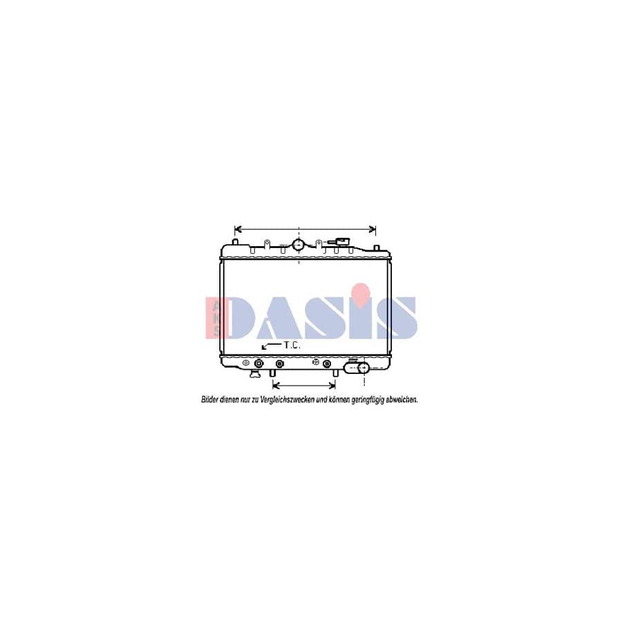 AKS Dasis 111040N Engine Radiator for Mazda 323