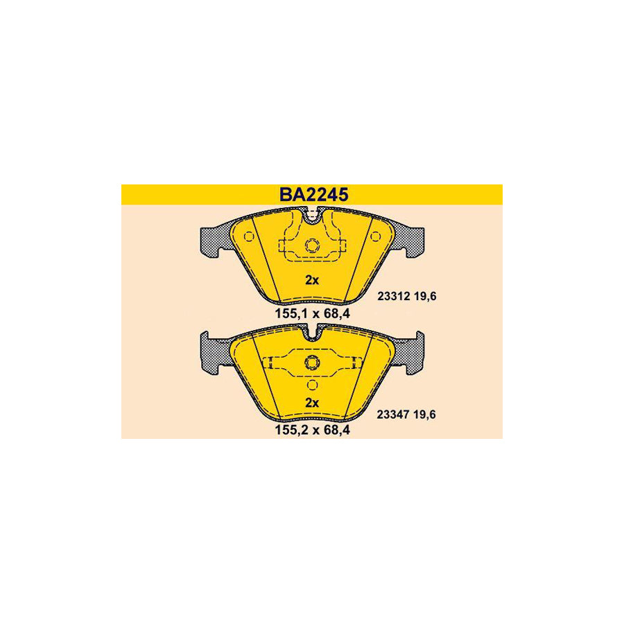 Barum Ba2245 Brake Pad Set