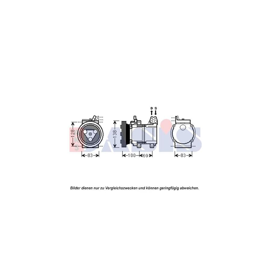 AKS Dasis 851956N Compressor, Air Conditioning