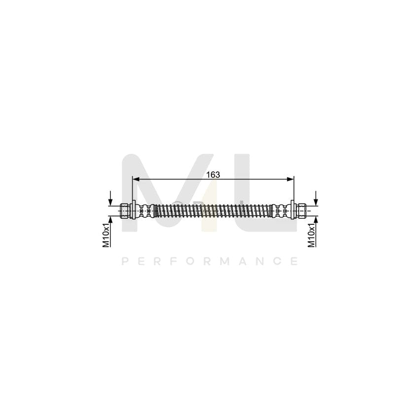 BOSCH 1 987 481 942 Brake Hose for LAND ROVER Range Rover II (P38A) 163mm | ML Performance Car Parts
