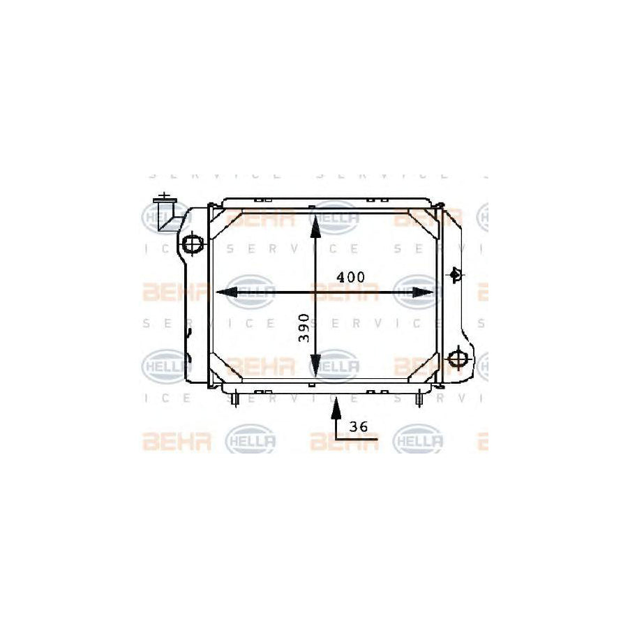 Hella 8MK 376 716-201 Engine Radiator
