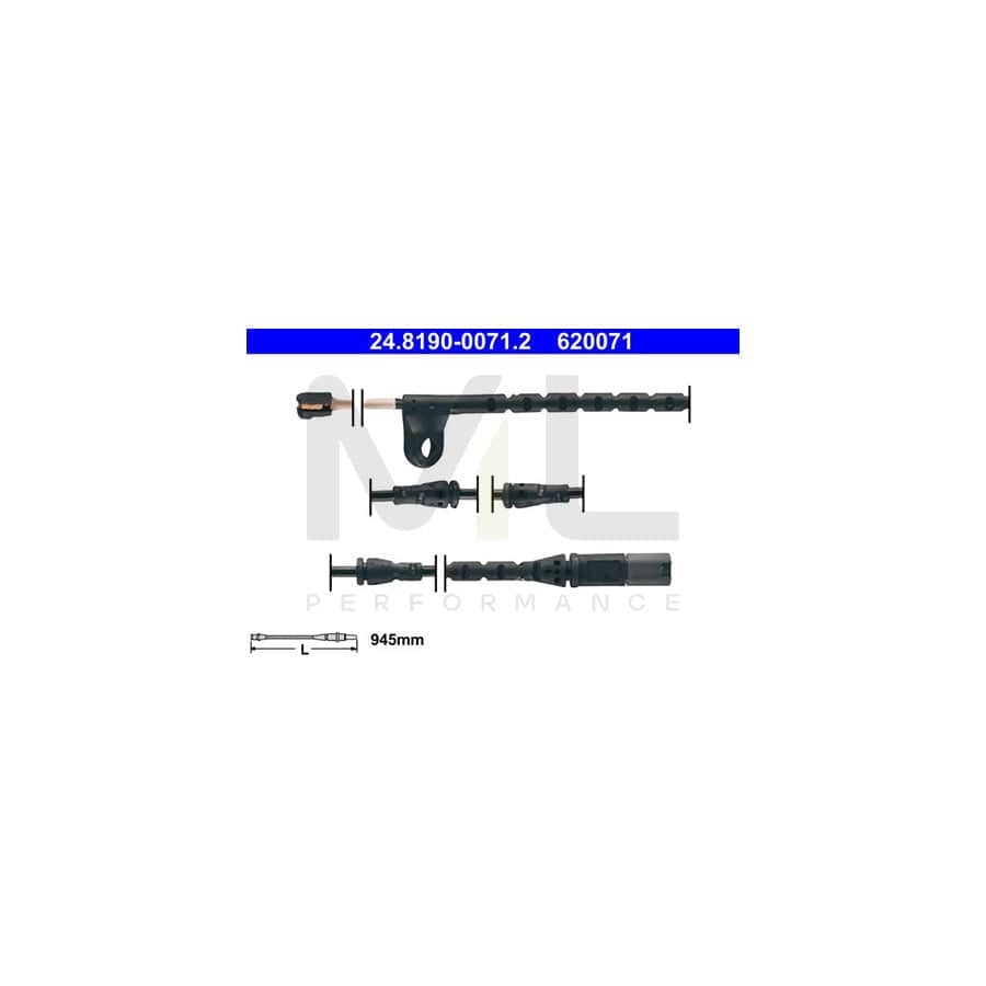 ATE 24.8190-0071.2 Brake pad wear sensor