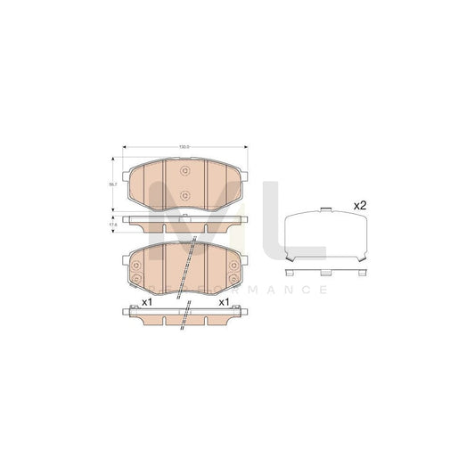 TRW Gdb3553 Brake Pad Set With Acoustic Wear Warning | ML Performance Car Parts
