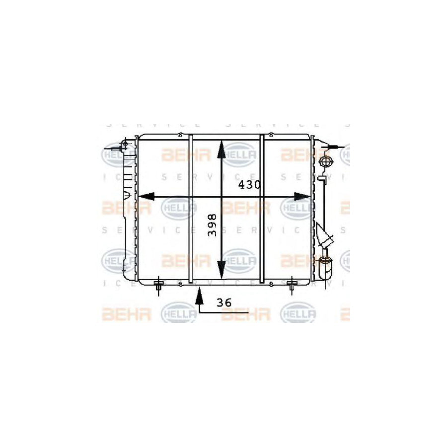 Hella 8MK 376 716-191 Engine Radiator