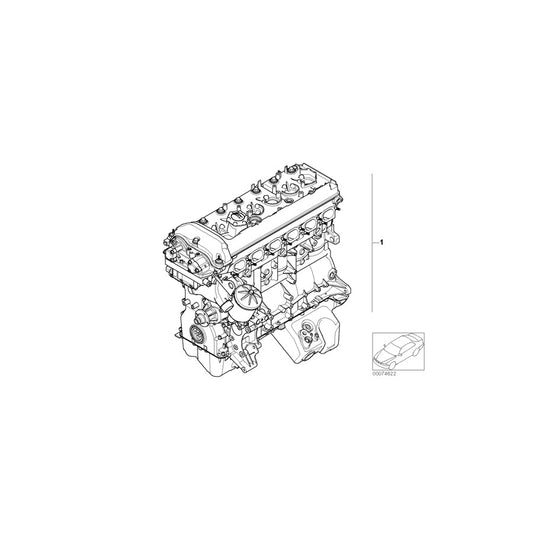 Genuine BMW 11007833675 E46 Exch. Short Engine 326S4 (Inc. M3 CSL) | ML Performance US Car Parts
