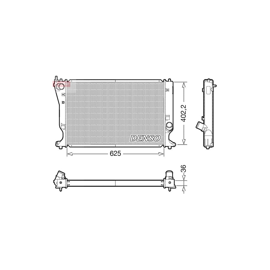 DENSO DRM50132 Engine Radiator
