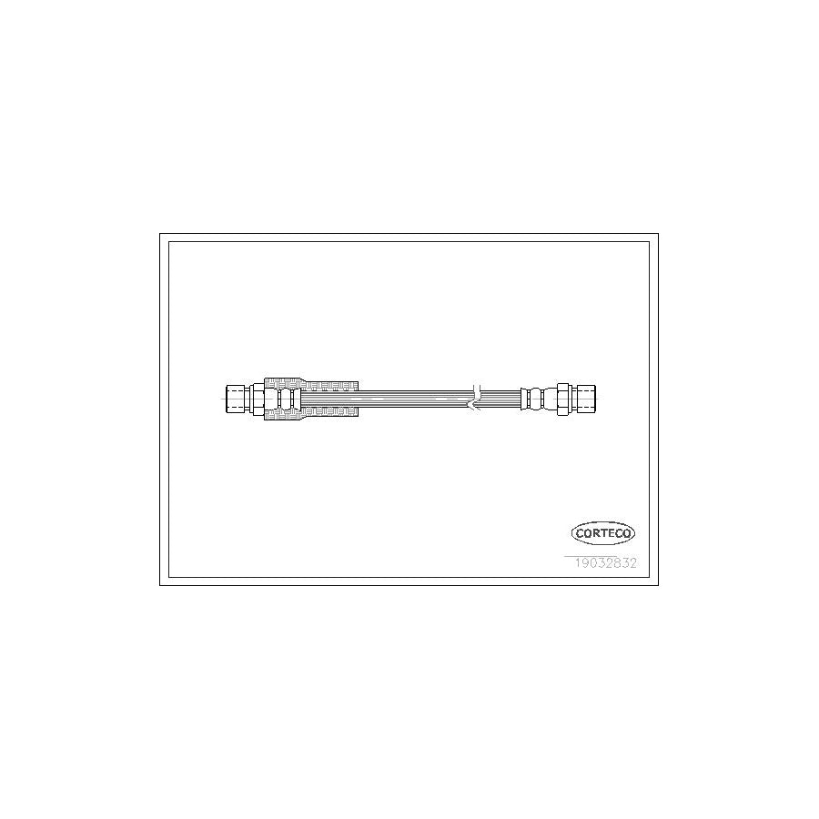 Corteco 19032832 Brake Hose Suitable for Mercedes-Benz G-Class