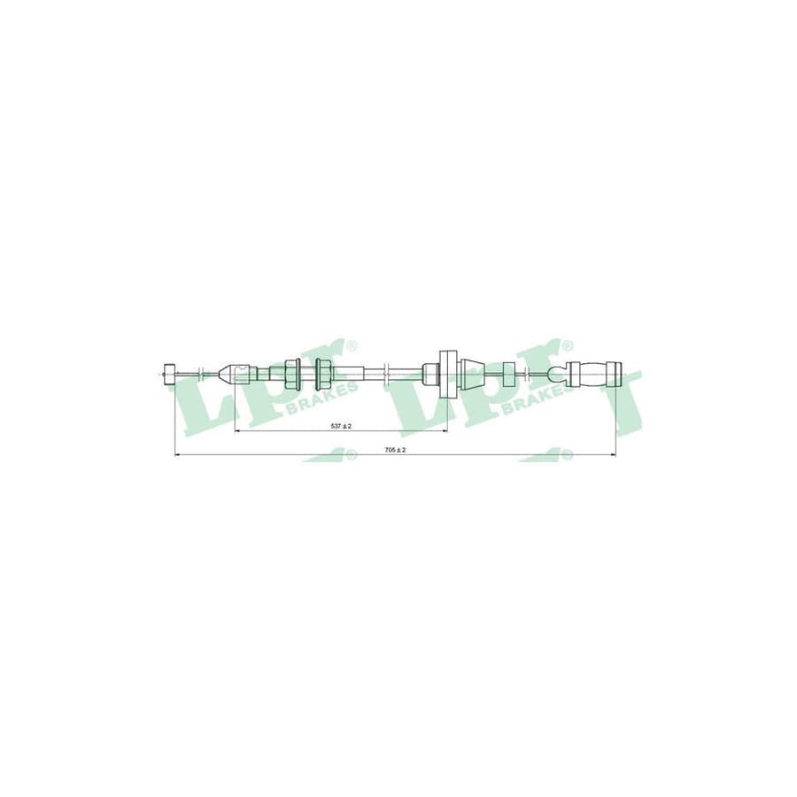 LPR C0130A Throttle Cable for FIAT Seicento / 600 Hatchback (187)