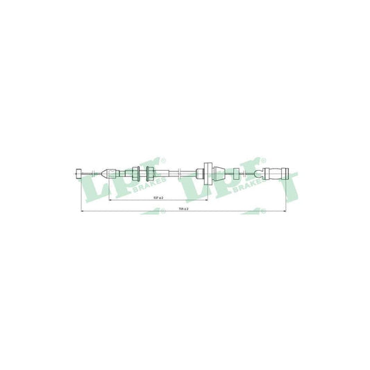 LPR C0130A Throttle Cable for FIAT Seicento / 600 Hatchback (187)