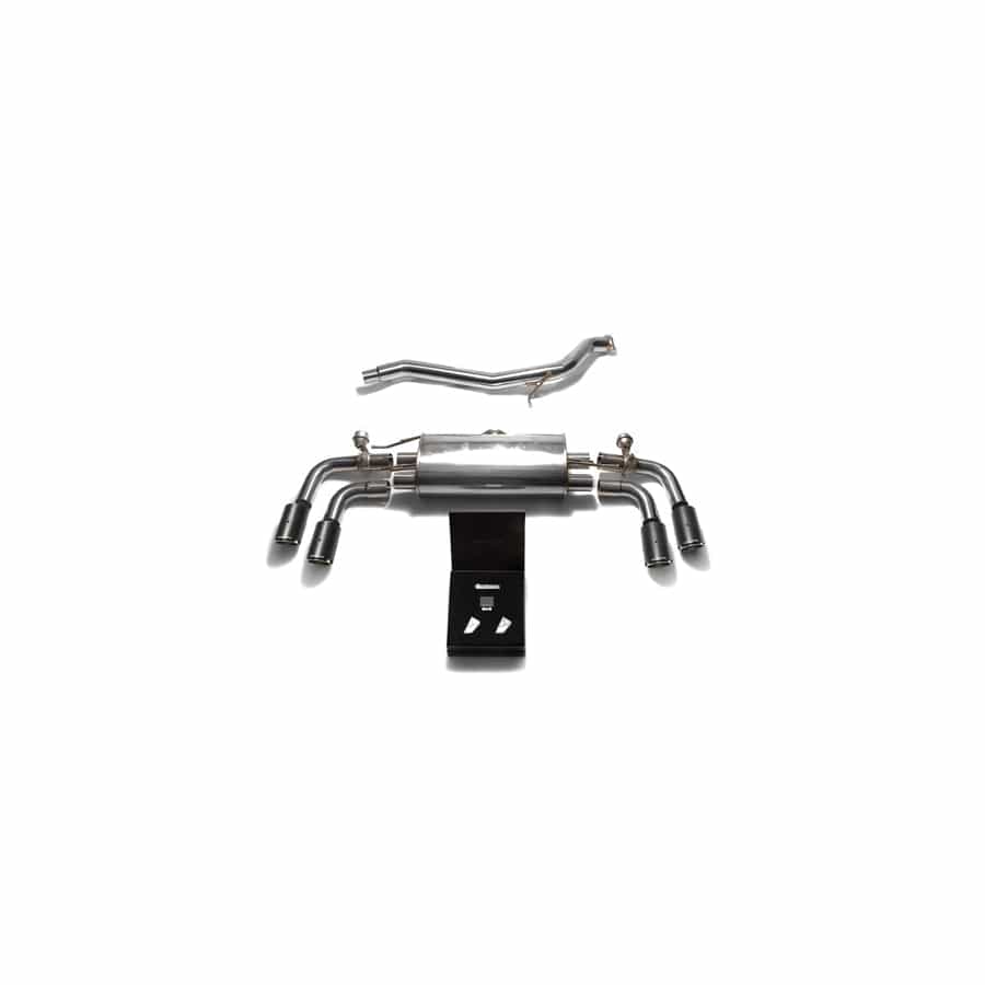 Armytrix AU8JS-QC11 Valvetronic Exhaust System Audi TT | TTS Quattro MK2 8J 2007-2014 with Quad Carbon Fiber 3.5"