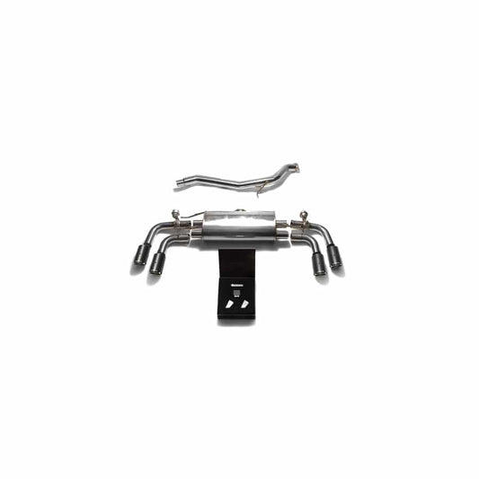 Armytrix AU8JS-QC11 Valvetronic Exhaust System Audi TT | TTS Quattro MK2 8J 2007-2014 with Quad Carbon Fiber 3.5"
