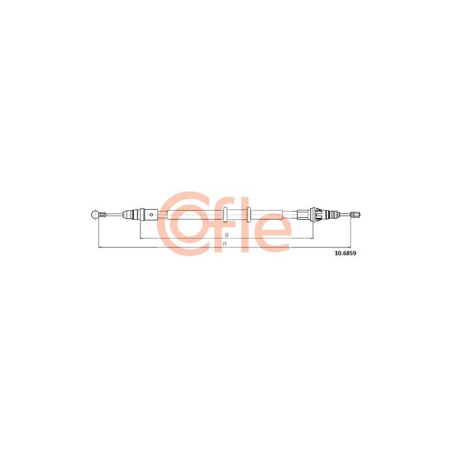 Cofle 92.10.6859 Hand Brake Cable